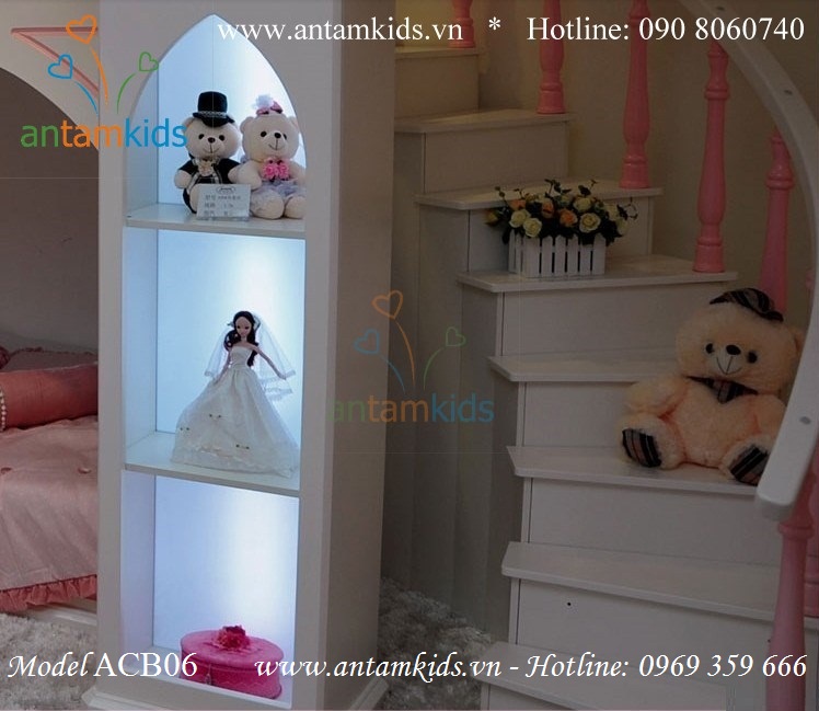 Giường lâu đài công chúa Lucky Princess ACB06