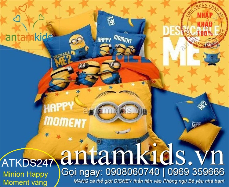 chăn ga gối minion ngộ nghĩnh, chăn ga gối đệm minion đẹp, ga giường minion dễ thương, chăn ga gối đệm hoạt hình minion, drap trải giường minion, gối ôm minion, chăn ga minion, chăn gối drap mền minion cao cấp nhập khẩu tuyệt đẹp