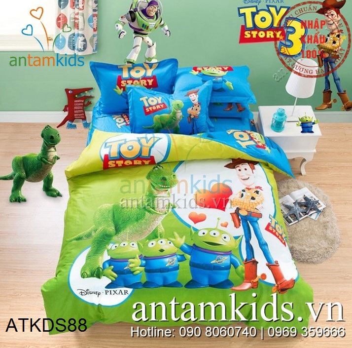 Bộ chăn ga gối Toy Story câu chuyện đồ chơi siêu ngọt ngào của Disney ATKDS88