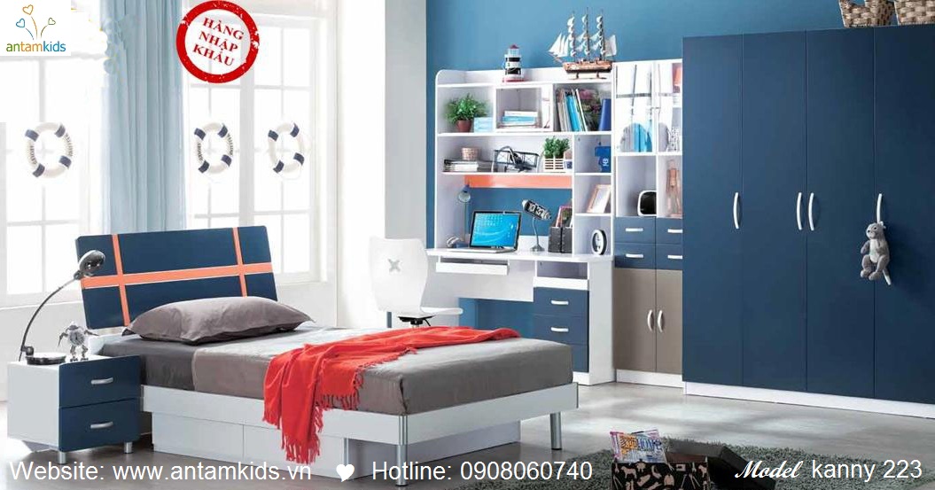 Phòng ngủ cho bé Kanny 233 đẹp thiên thần | PHONG TRE EM ANTAMKIDS