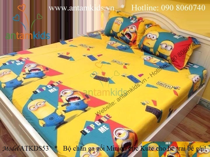 Chăn ga gối hình Minion cho bé trai bé gái, chăn ga gối đệm minion đẹp, ga giường minion dễ thương, chăn ga gối đệm hoạt hình minion, drap trải giường minion, gối ôm minion, chăn ga minion, chăn gối drap mền minion cao cấp nhập khẩu tuyệt đẹp
