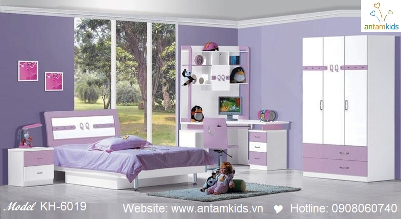 Phòng ngủ trẻ em KH-6019 giá rẻ nhất | Noi That Tre Em AnTamKids