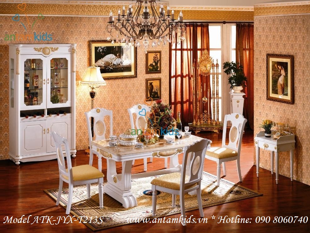 Nội Thất Phòng Ăn Cổ Điển, noi that phong an co dien cao cap dep AnTamKids.vn