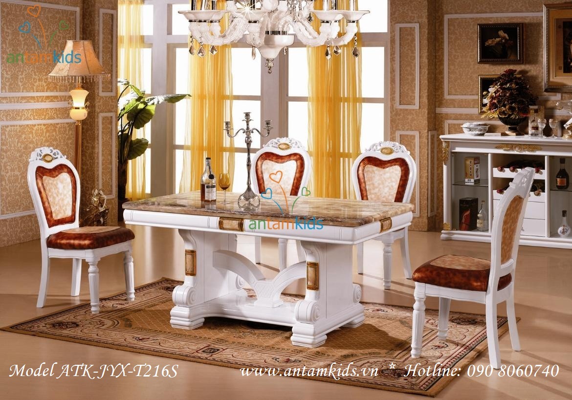 Nội Thất Phòng Ăn Cổ Điển, noi that phong an co dien cao cap dep AnTamKids.vn