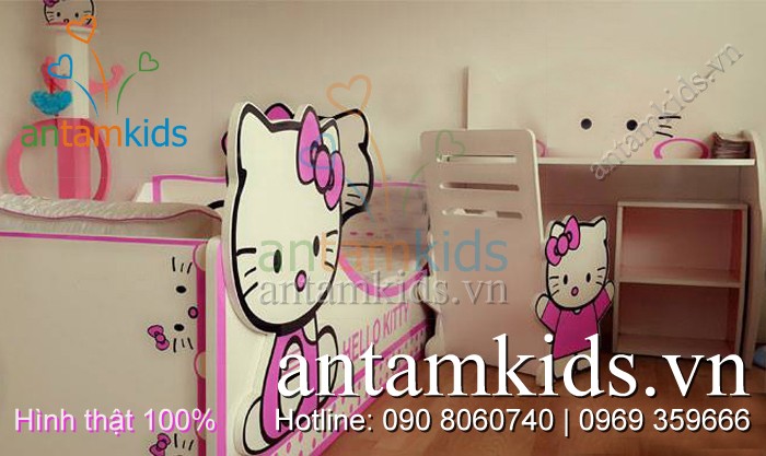 Nội thất bé yêu tp HCM, Phòng ngủ cho bé trai bé gái, Giường hình xe ô tô, Giường công chúa, Giường Hello Kitty, Giường tầng công chúa, Giường ngủ Angry Birds, Bàn học trẻ em, tủ áo cho bé trai bé gái Antamkids.vn
