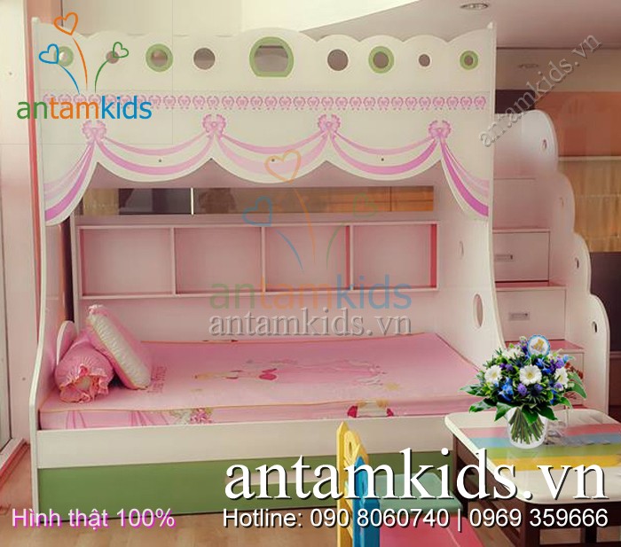 Nội thất bé yêu tp HCM, Phòng ngủ cho bé trai bé gái, Giường hình xe ô tô, Giường công chúa, Giường Hello Kitty, Giường tầng công chúa, Giường ngủ Angry Birds, Bàn học trẻ em, tủ áo cho bé trai bé gái Antamkids.vn