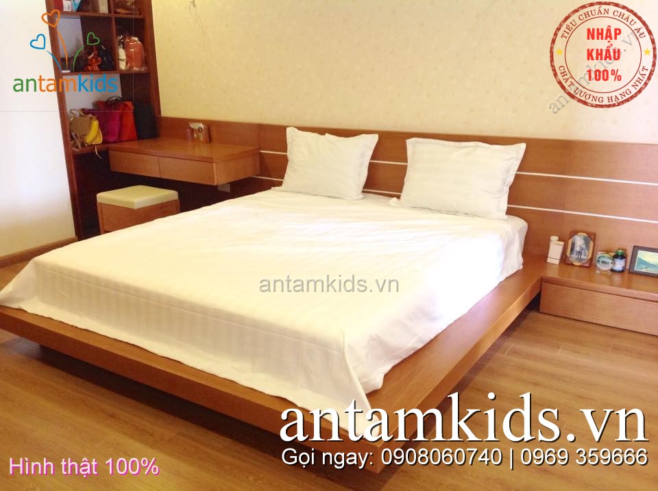 Chăn ga khách sạn Kẻ trắng đẹp antamkids.vn