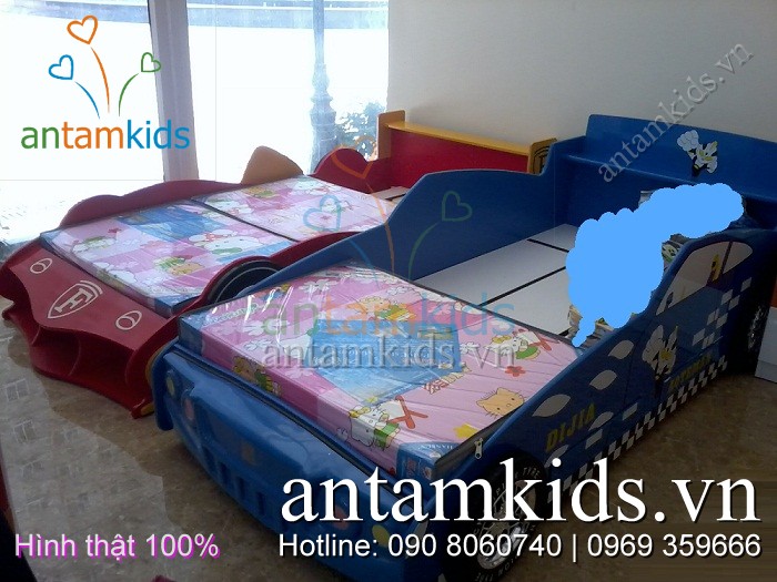 Giường ô tô cho bé trai tuyệt đẹp - Giường xe hơi cho con trai AnTamKids.vn