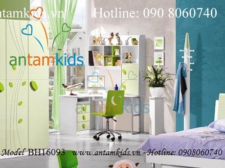 Bàn học cho bé xanh lá cây BH16093 