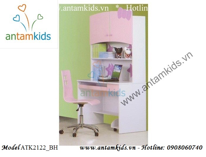 Phòng ngủ ngộ nghĩnh Hello Kitty màu hồng ATK2122 cho bé gái