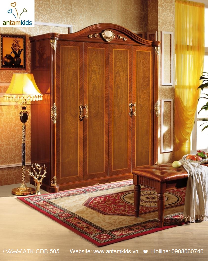 Nội thất cổ điển ATK-CDB-503 sang trọng giá TỐT NHẤT | Noi That Phong Ngu AnTamKids