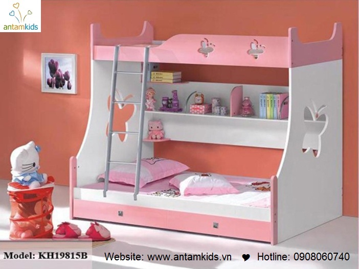 Giuong 3 tang tre em KH19815B - GIÁ ưu đãi TỐT NHẤT thị trường | ANTAMKIDS.VN