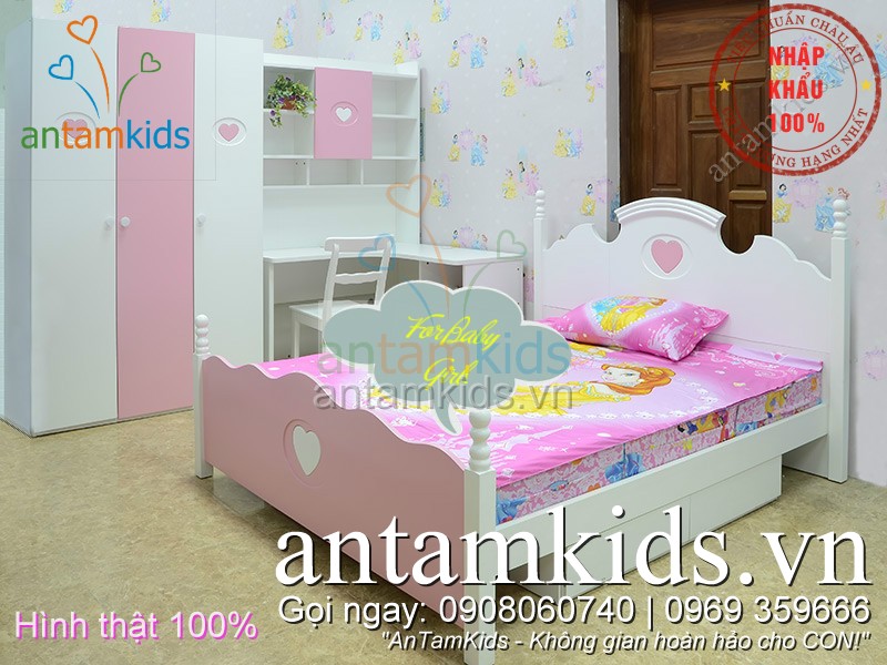 Phòng ngủ cho bé gái  antamkids