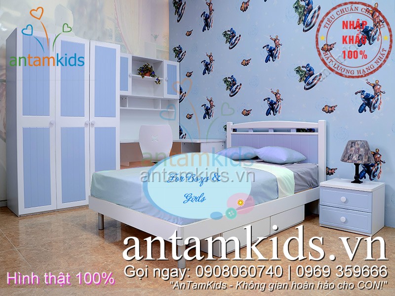 Phòng ngủ cho bé trai  antamkids