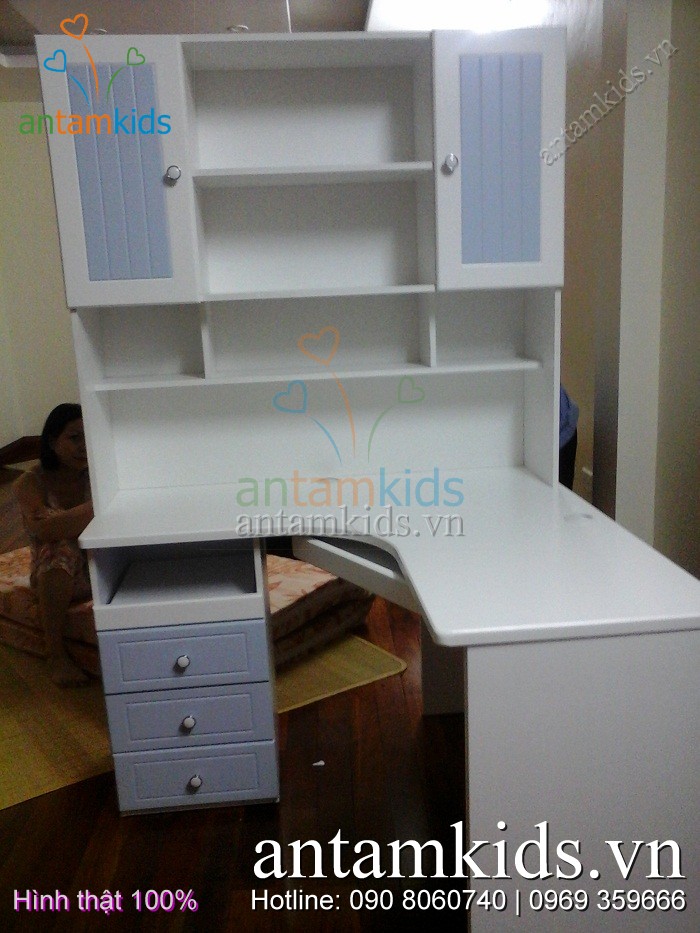 Bộ phòng ngủ trẻ em cao cấp Tomy Niki nhập khẩu của Nội thất AnTamKids.vn - Hình thật 100%