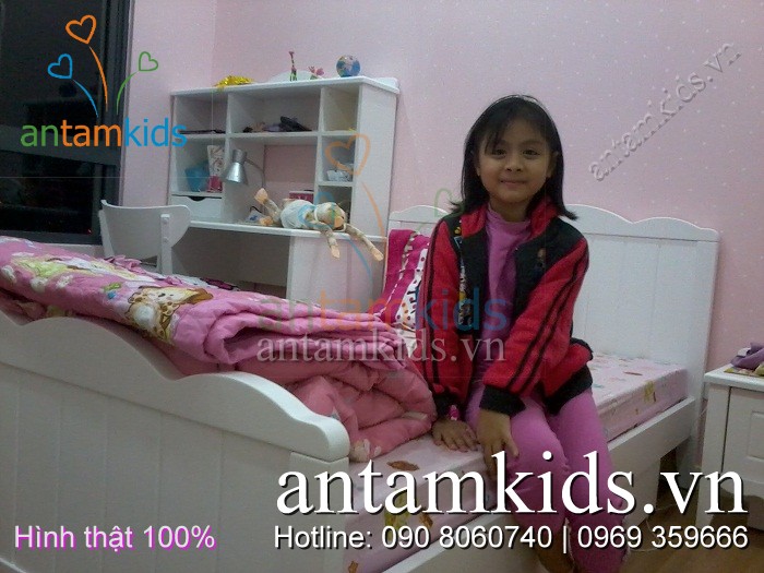 Bộ phòng ngủ trẻ em cao cấp Tomy Niki nhập khẩu của Nội thất AnTamKids.vn - Hình thật 100%