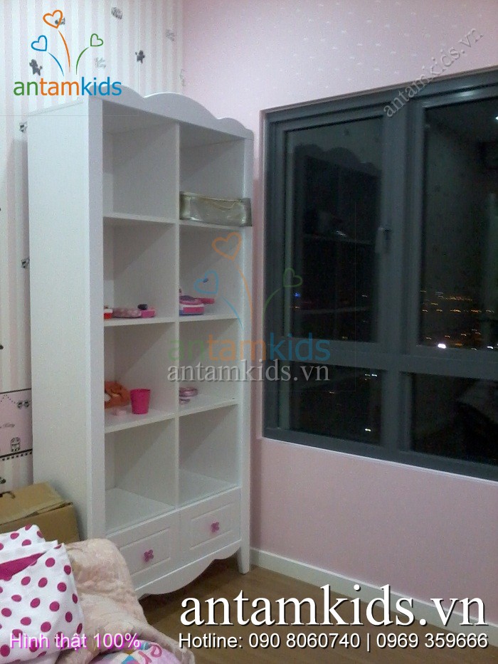 Bộ phòng ngủ trẻ em cao cấp Tomy Niki nhập khẩu của Nội thất AnTamKids.vn - Hình thật 100%