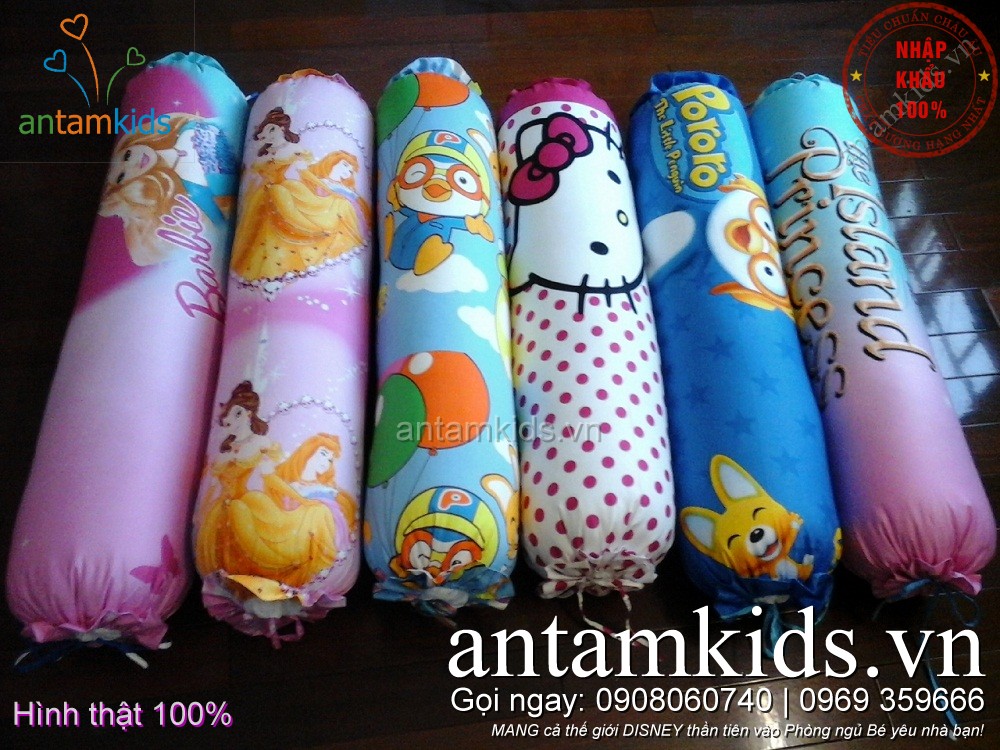 Gối ôm trẻ em đẹp cho Bé Trai Bé Gái, antamkids.vn