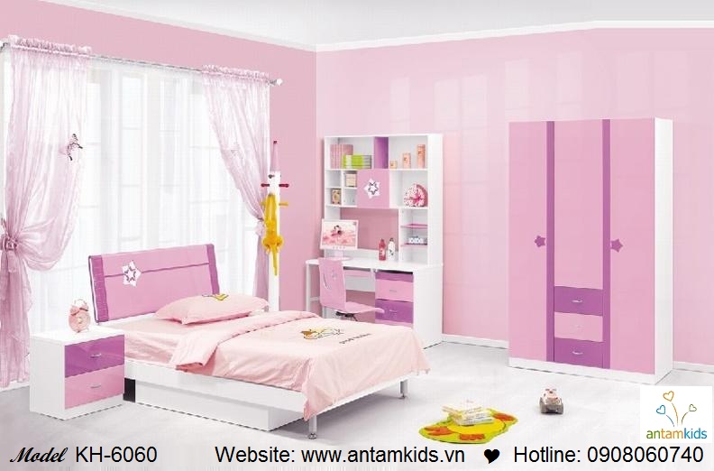 Phòng ngủ trẻ em KH-6060 đẹp thiên thần | PHONG TRE EM ANTAMKIDS