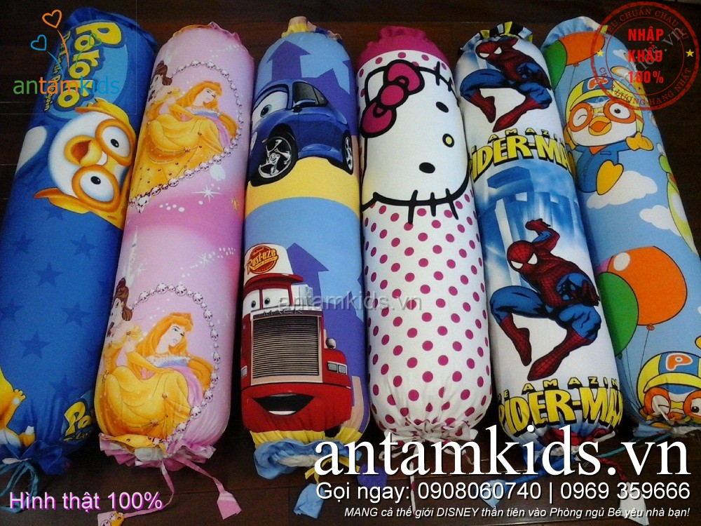 Gối ôm trẻ em đẹp cho Bé Trai Bé Gái, antamkids.vn