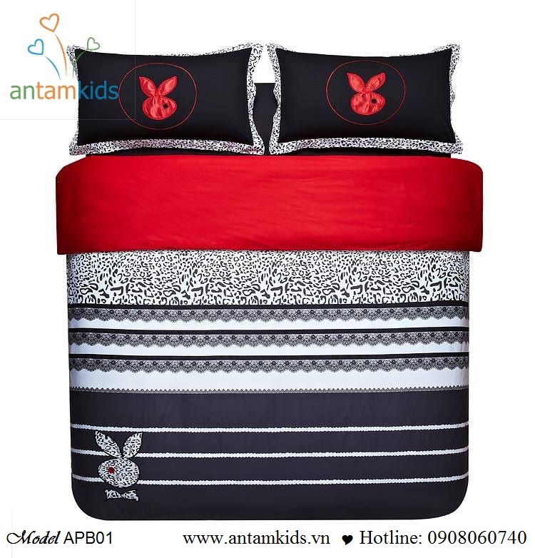 Bộ Mền Drap gối Playboy chấm bi đa sắc màu cực Kute sành điệu cho bộ sưu tập Thu đông 2013 Chăn ga gối của gia đình mình thêm đa dạng sắc màu, sang trọng, vui mắt & quyến rũ