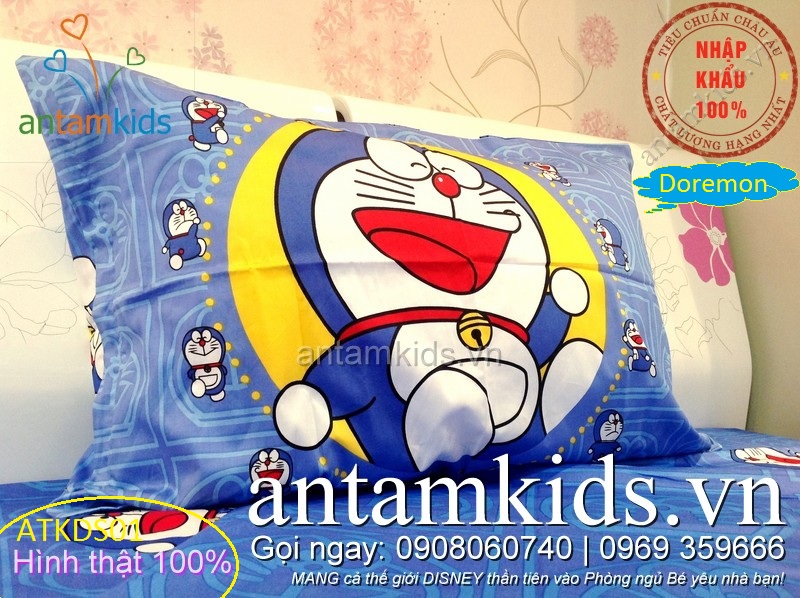 Bộ Chăn ga gối Doremon giấc mơ diệu kỳ đẹp hơn Sông Hồng cho trẻ em