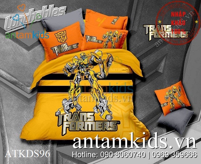 Chăn ga gối Transformers Robot biến hình hoành tráng ATKDS96 - antamkids.vn