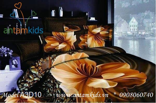 Chăn ga gối 3D Hoa cafe đằm thắm đam mê tuyệt đẹp - AnTamKids.vn