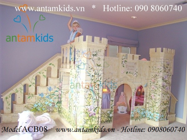  Giường lâu đài Ariana ACB08