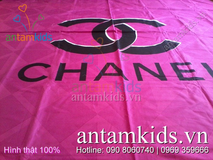 Chăn mền ga drap Chanel Hồng xám quyến rũ sang trọng cao cáp - AnTamKids.vn