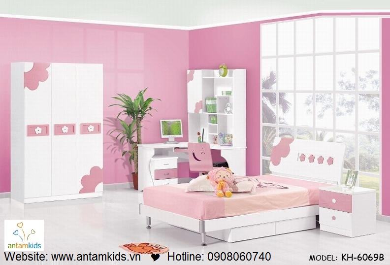 Phòng ngủ trẻ em KH-6069B đẹp thiên thần | PHONG TRE EM ANTAMKIDS