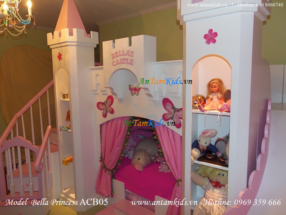 Giường lâu đài Bella Princess ACB05