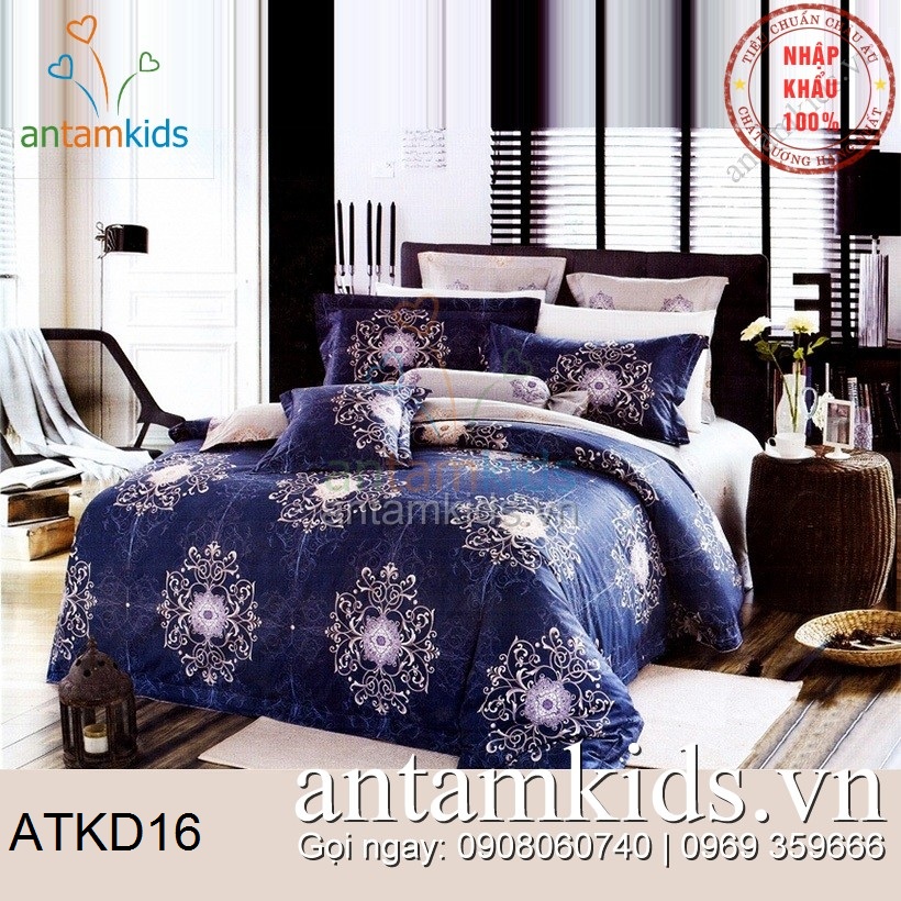 Chăn ga gối Hàn Quốc, Drap mền cotton lụa cap cấp nhập khẩu AnTamKidsvn