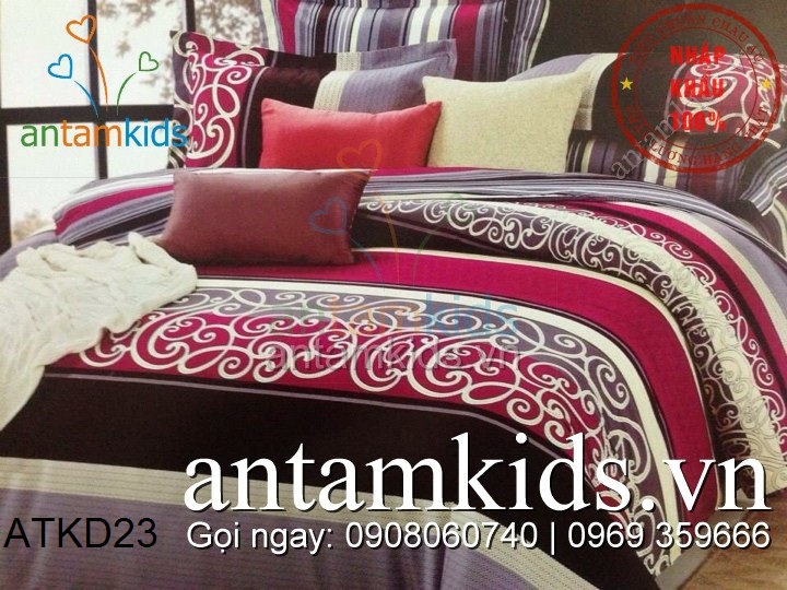 Chăn ga gối Hàn Quốc, Drap mền cotton lụa cap cấp nhập khẩu AnTamKidsvn