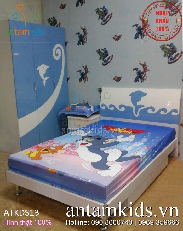 Chăn ga gối Tom & Jerry trẻ em hoạt hình ngộ nghĩnh cho bé trai bé gái