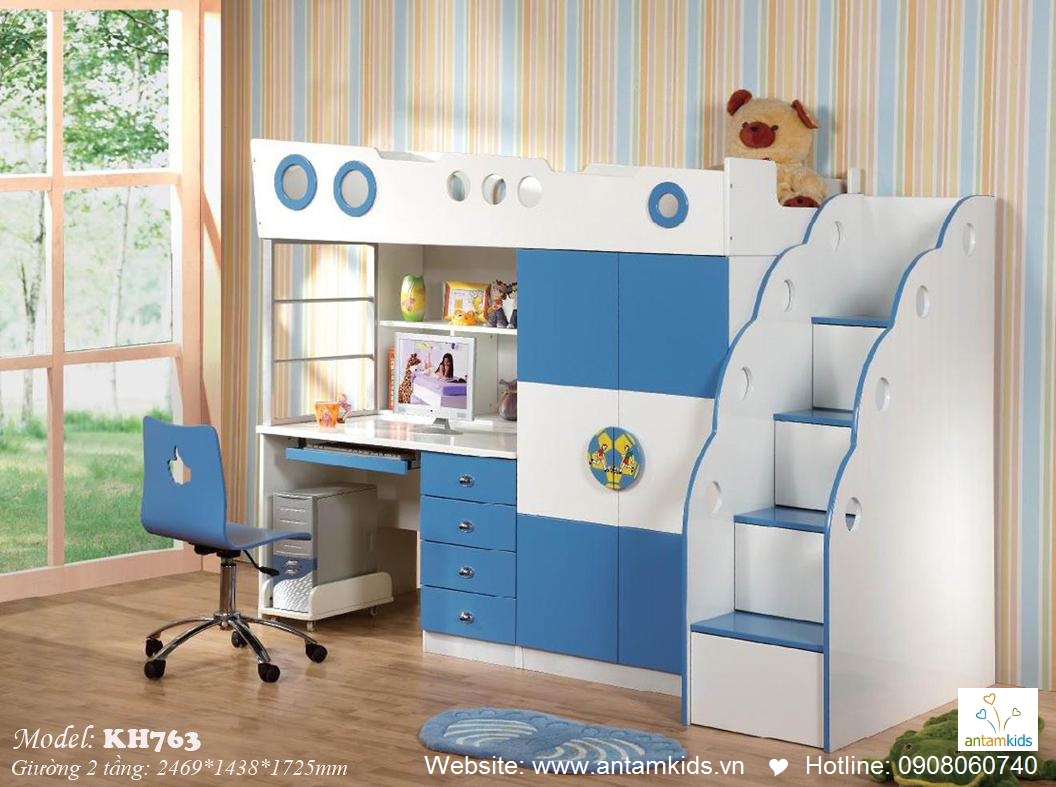 Giường tầng trẻ em KH763