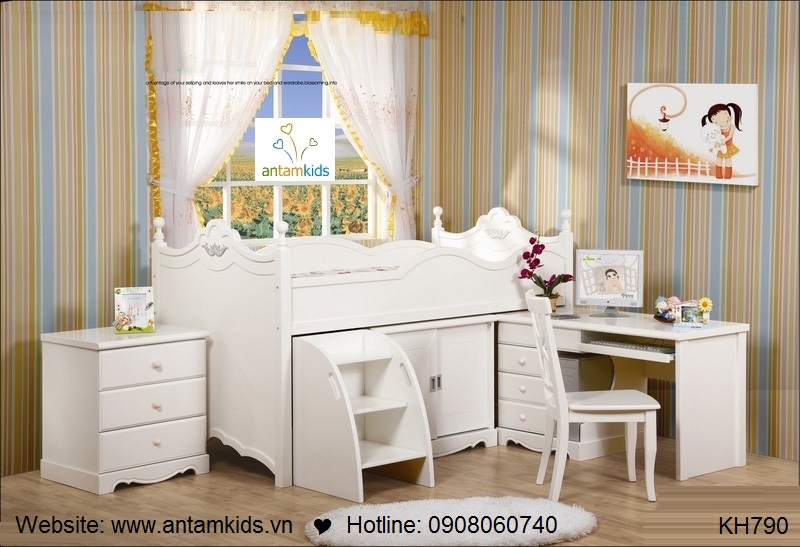 Giường tầng trẻ em KH790 cực đẹp GIÁ TỐT NHẤT | NOI THAT TRE EM - ANTAMKIDS