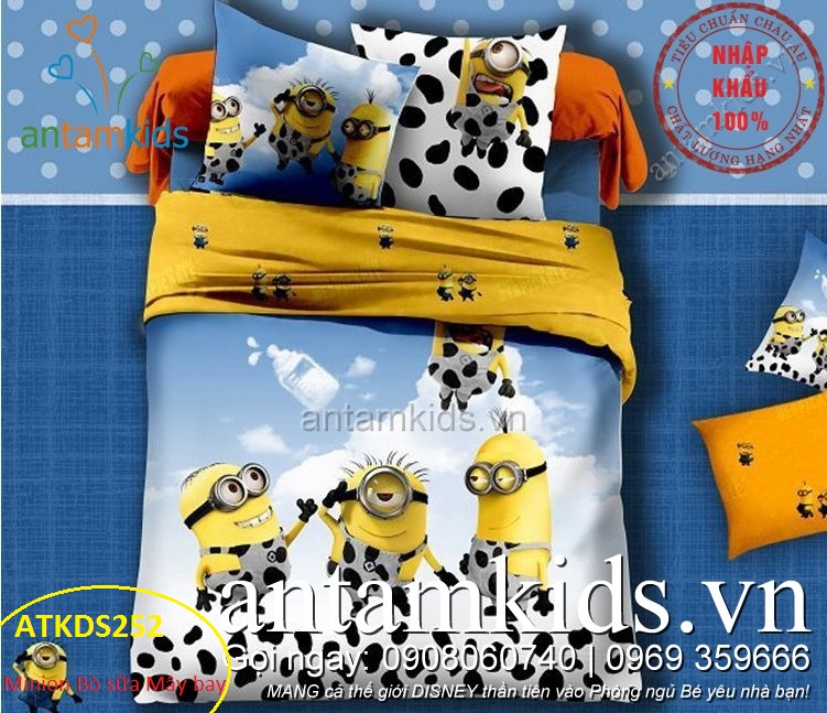 Chăn ga gối Minion vui nhộn cho bé trai bé gái, chăn ga gối hình minion ngộ nghĩnh, chăn ga gối đệm minion đẹp, ga giường minion dễ thương, chăn ga gối đệm hoạt hình minion, drap trải giường minion, gối ôm minion, chăn ga minion, chăn gối drap mền minion cao cấp nhập khẩu tuyệt đẹp