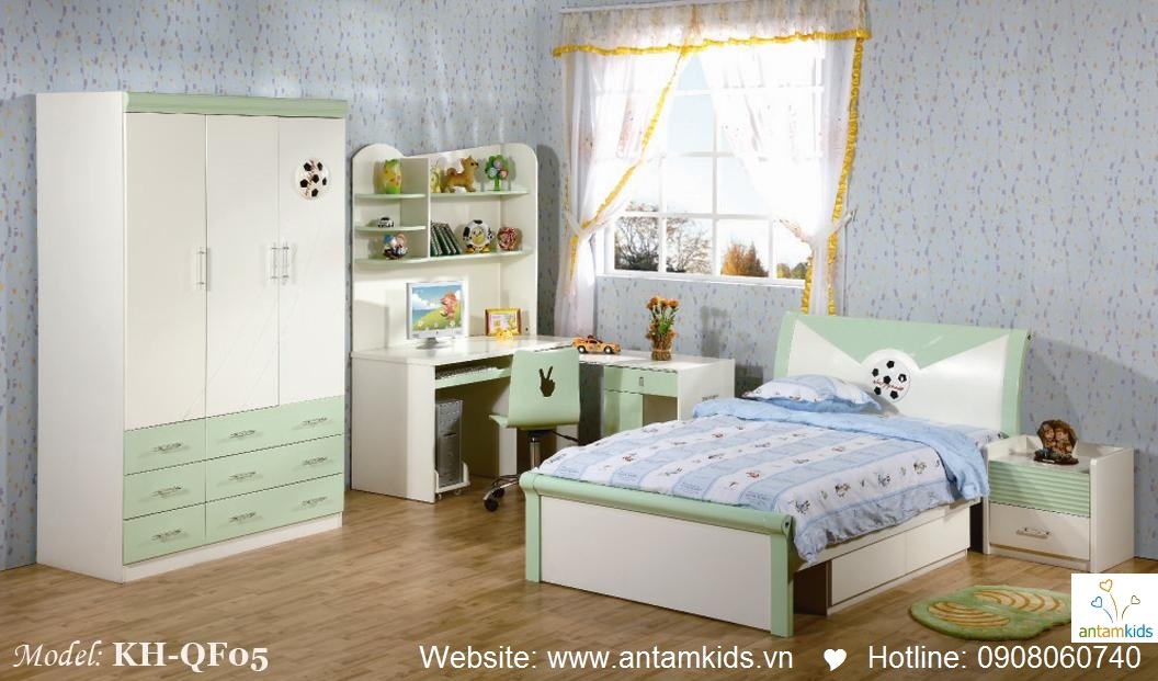 Phòng ngủ trẻ em KH-QF05 đẹp thiên thần | PHONG TRE EM ANTAMKIDS