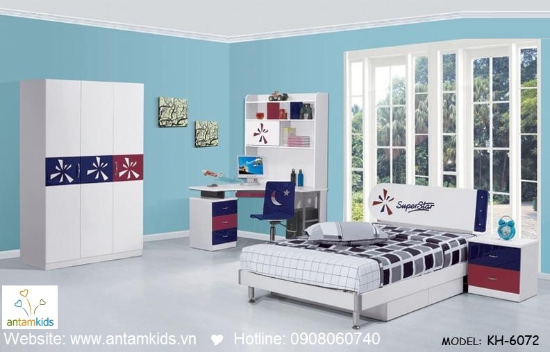 Phòng ngủ trẻ em KH-6072 đẹp thiên thần | PHONG TRE EM ANTAMKIDS