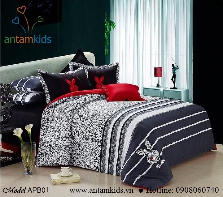 Bộ Mền Drap gối Playboy chấm bi đa sắc màu cực Kute sành điệu cho bộ sưu tập Thu đông 2013 Chăn ga gối của gia đình mình thêm đa dạng sắc màu, sang trọng, vui mắt & quyến rũ