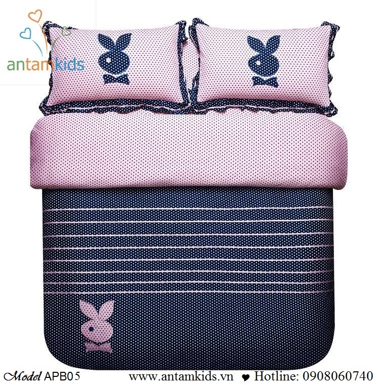Bộ Mền Drap gối Playboy chấm bi đa sắc màu cực Kute sành điệu cho bộ sưu tập Thu đông 2013 Chăn ga gối của gia đình mình thêm đa dạng sắc màu, sang trọng, vui mắt & quyến rũ 