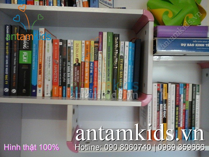 Bàn học hoa anh đào nhật bản sắc hồng cho bé gái BHH836 antamkids.vn