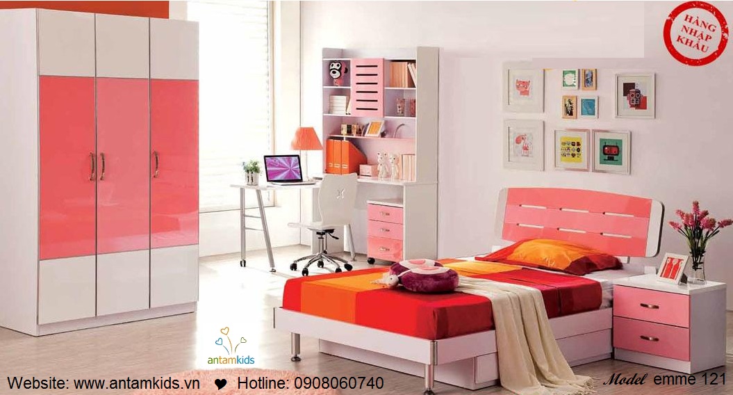 Phòng ngủ cho bé Emme 121 đẹp thiên thần | PHONG TRE EM ANTAMKIDS