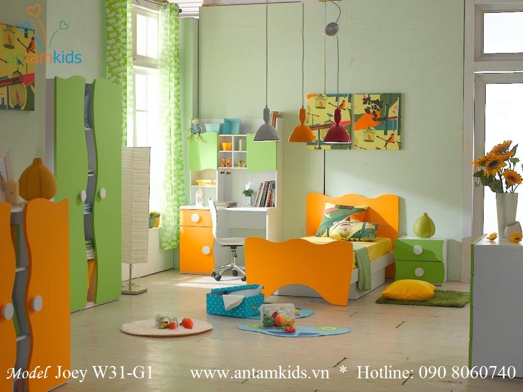 Bộ phòng ngủ cho bé Tomy & Niki tiêu chuẩn quốc tế, chất lượng Châu âu, đẹp mê ly - AnKamKids.vn