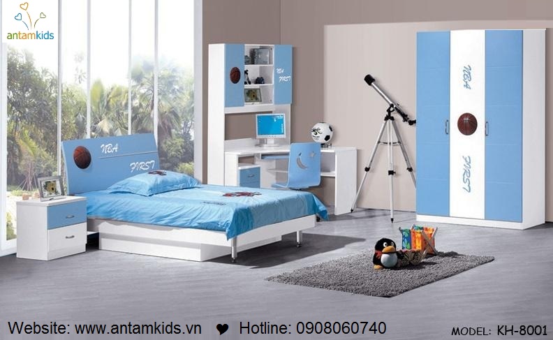 Phòng ngủ trẻ em KH-8001đẹp thiên thần | PHONG TRE EM ANTAMKIDS