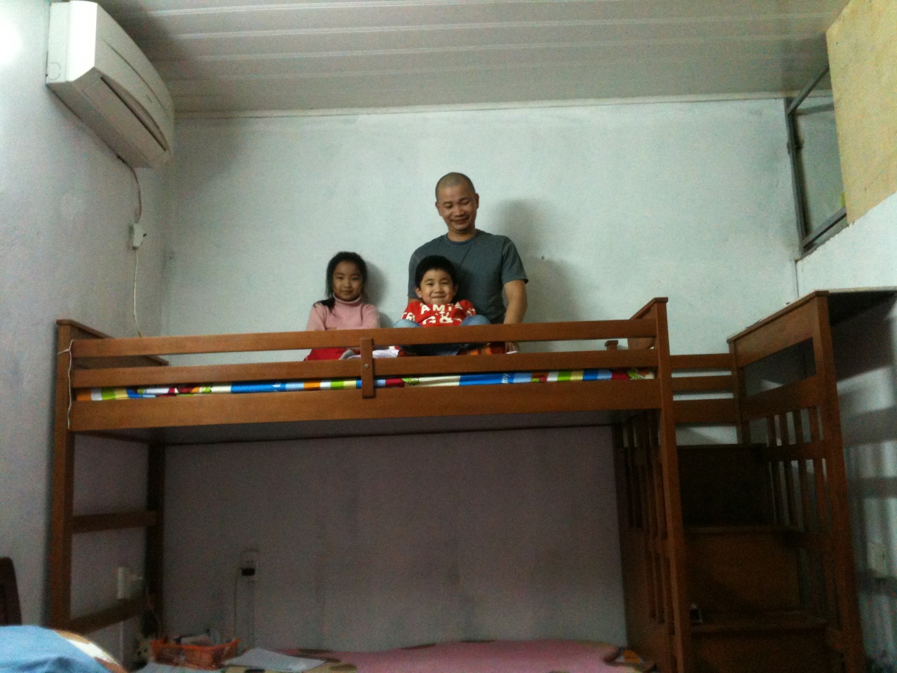 Giường 2 tầng cho bé Lina Tuệ Minh & Kỳ Minh nhà bố Hoài Nam_ Long Biên_ Hà Nội - Nội thất AnTamKids, giuong tre em, giuong 2 tang tre em