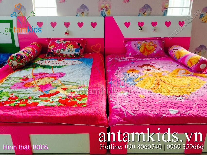 Chăn ga gối drap hoạt hình cho bé trai bé gái - AnTamKids.vn