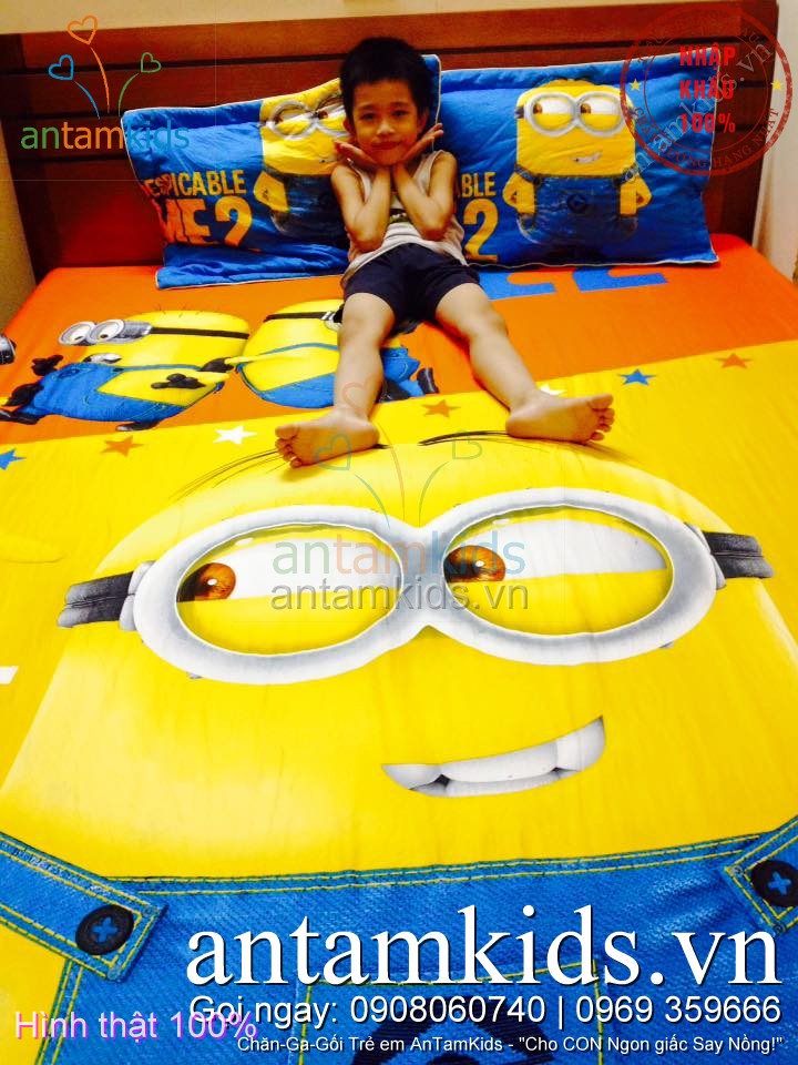 Drap men chan ga goi Minion cho be trai be gai antamkidsvn 