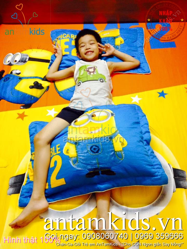 Drap men chan ga goi Minion cho be trai be gai antamkidsvn